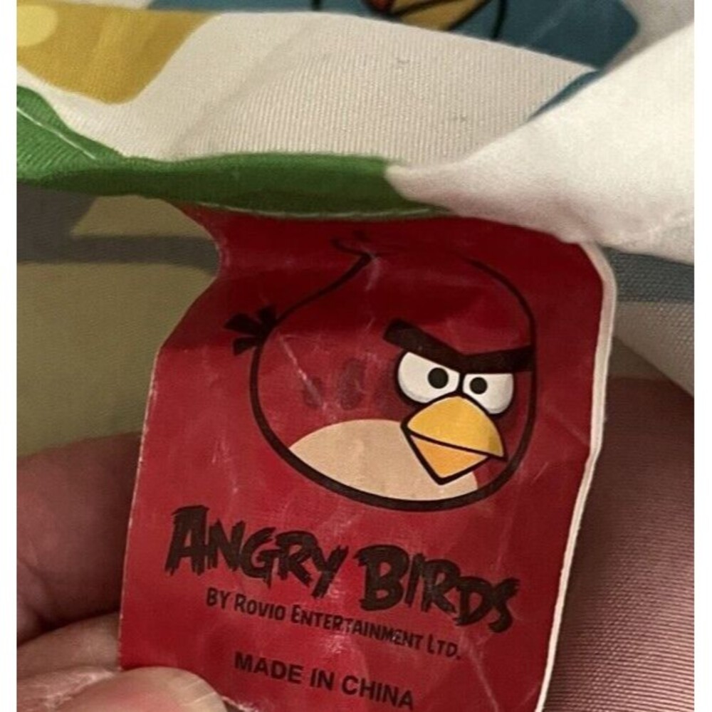Angry Birds Game Characters Square Print Twin Size Flat Sheet Only - Picture 3 of 4